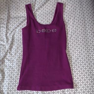 Bebe purple tank top